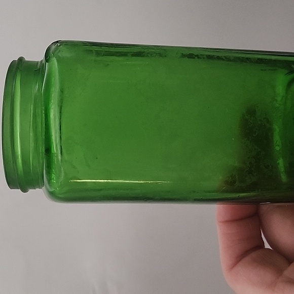 Vintage Owen's Illinois Duraglass Green Glass Jar 6 oz - Picture 8 of 9